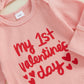 Citgeett My First Valentines Day Baby Girl Outfit Long Sleeve Romper Jumpsuit Winter Fall Newborn Girl Outfits Clothes (Pink, 0-