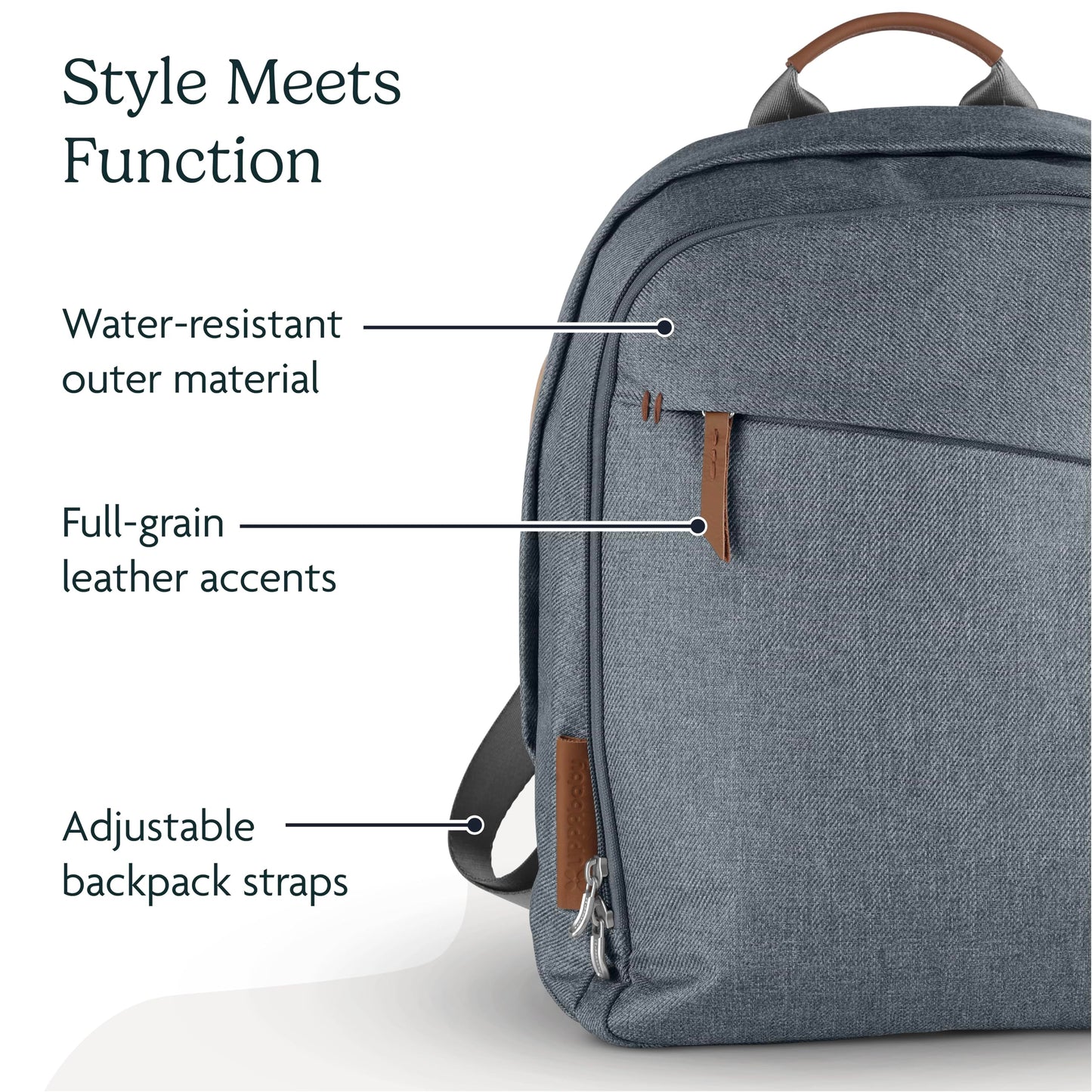 Uppababy Unisex Baby Changing Backpack, Lucy (Rosewood M  Lange/Saddle Leather)