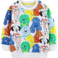 Girls Dog Sweater Long Sleeve Crewneck Cotton Animal Shirt Tops Toddler Fall Winter Outfits Kids Boys Puppy Sweatshirt 6T