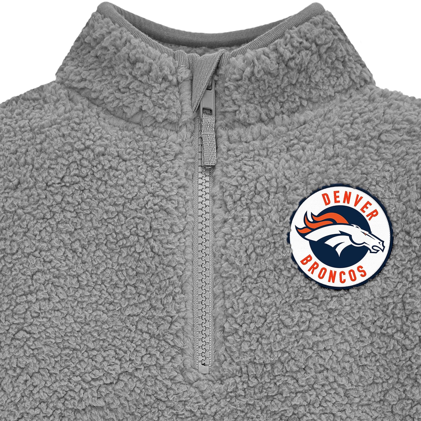 Gerber Unisex Baby Nfl Sherpa Mock Neck Pull Over Sweatshirt, Team Color, 12 Months