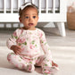Gerber Baby Girls' 2-Pack Footed Pajamas, Pink Rose, 24 Months