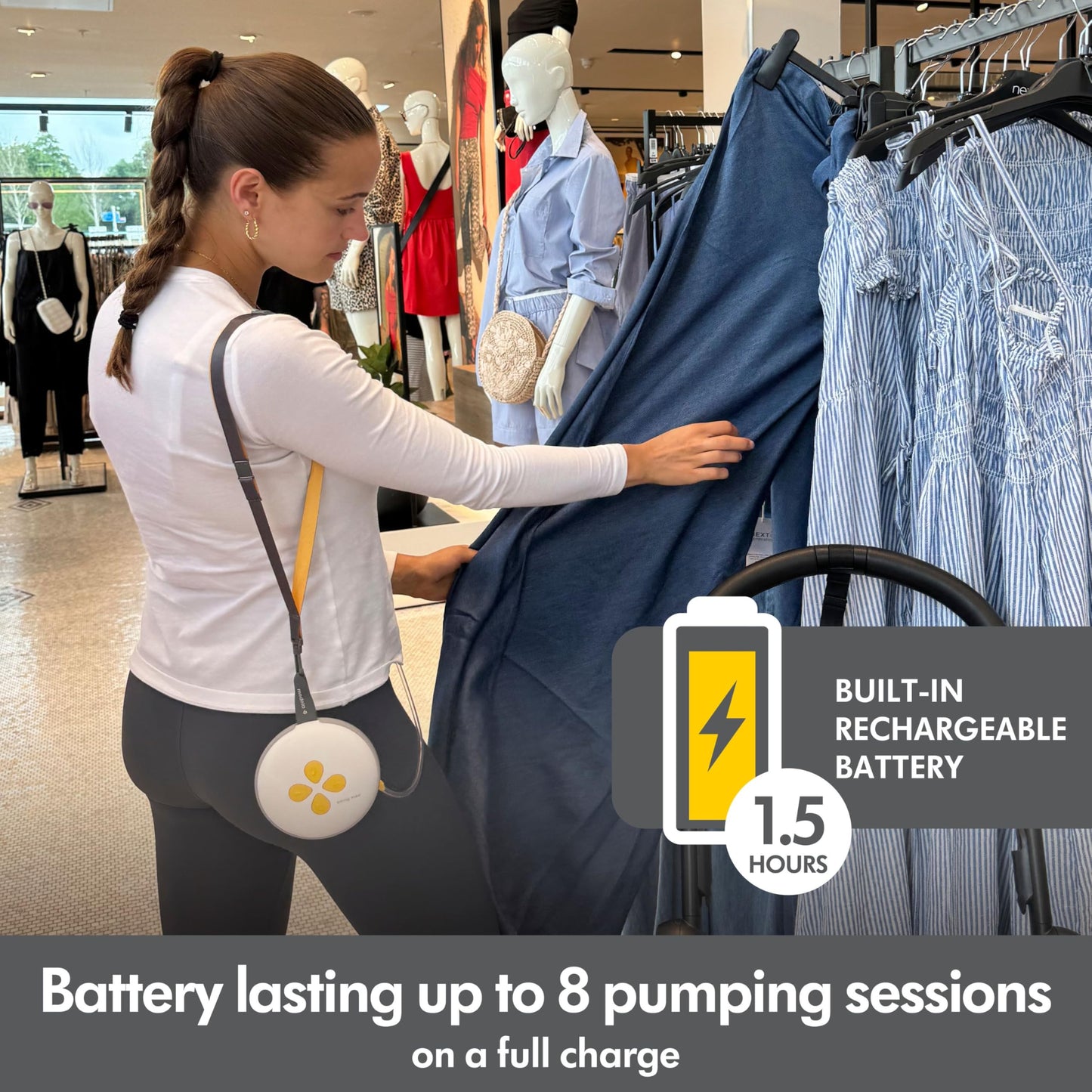 Medela Swing Maxi Hands-Free Breast Pump | Easy, Intuitive, Ideal For On The Go Double Electric Hands Free Breast Pump