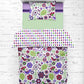 Bacati - Botanical Sanctuary Multicolor Purple Soft Nap Mat 100% Cotton Percale Breathable Perfect for The Daycare Naptime, Slee