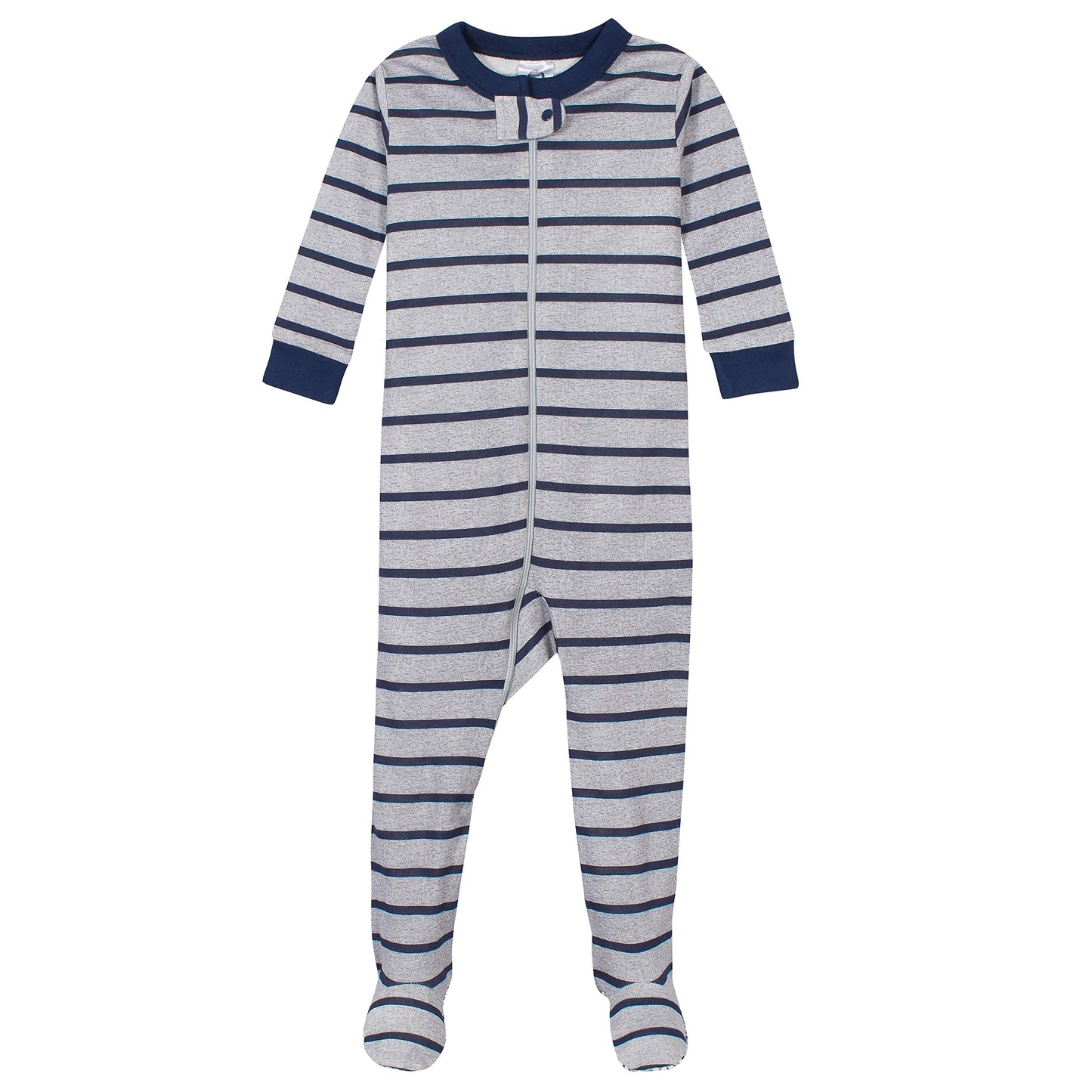 Gerber Baby Boys' Toddler 2-Pack Footed Pajamas, Fox Grey, 3T