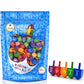 The Dreidel Company Wood Multi-Colored Dreidels Medium Sized Hanukkah Draydels With English Transliteration (30-Pack)