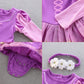 Dressy Daisy Baby Girls Princess Onesie Costume Romper Bodysuit Halloween Birthday Dress Up With Headband Purple Size 12-18 Mont