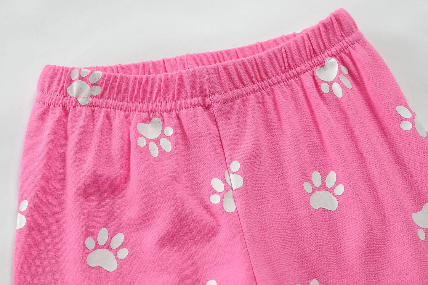 Cm-Kid Girls Pajamas Set Long Sleeve Pjs Cute Cat Pattern Sleepwear Toddler 2 Pieces Jammies Sets Kids Clothes Shirts Size 5