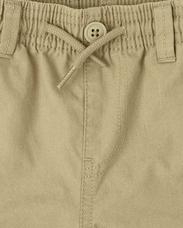 The Children'S Place Baby Boys And Toddler Pull On Slim Cargo Pants, Flax Single, 6-9 Months Us