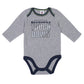 Gerber Unisex Baby Nfl (Pack Of 2) Long Sleeve Onesie Bodysuit, Team Color, 18 Months