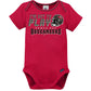 Gerber Unisex Baby Nfl 3 Pack Short Sleeve Onesie Bodysuit, Team Color, 6-12 Months