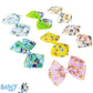 Bluey Kids Hair Bows - Hair Accessories Gift Set- 7 Pcs 4 Inch Bow Bundle- For Girls- Different Print On Each Clip- Alligator Cl