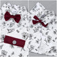 Disaur Toddler Boy Suits Gentleman Wedding Outfits,Formal Dress Shirt+Bowtie +Suspender Pants 12Months-5T(Red,12-18M)