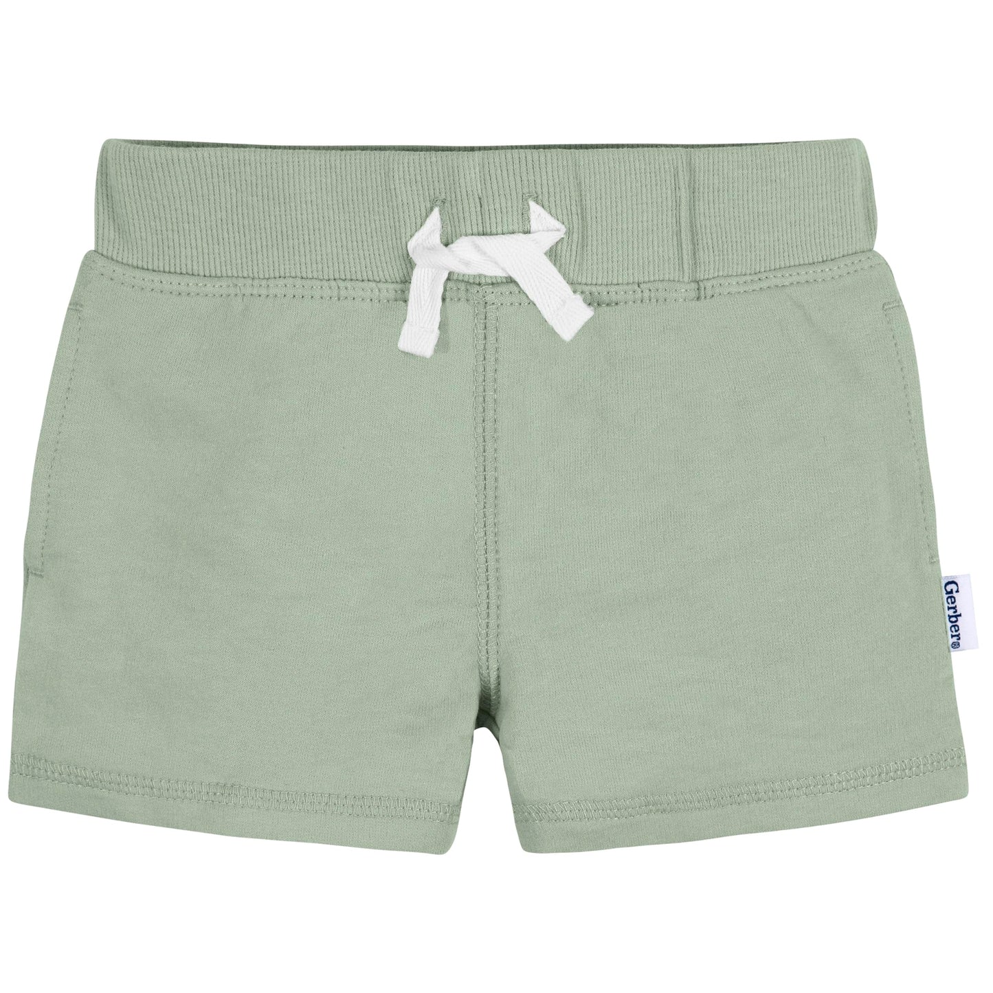 Gerber Baby Boys' Toddler 3-Pack Pull-On Knit Shorts, Green, 0-3 Months