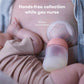 Frida Mom 2-In-1 Manual Breast Pump With Hands-Free Silicone Suction Cup, Milk Collector, Wireless Ergonomic Handle, And Softfee