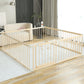 Conababy Baby Playpen Play Fence Gate Play Pen Wood Large,Playpens for Babies and Toddlers Kids Indoor,Baby Play Yards Gym Area,