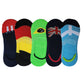 Queery Men Cotton No Show Invisible Loafer Socks Pack Of 5 D12