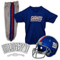 Franklin Sports New York Giants Kids Football Uniform Set - NFL Youth Football Costume for Boys & Girls - Set Includes Helmet, J