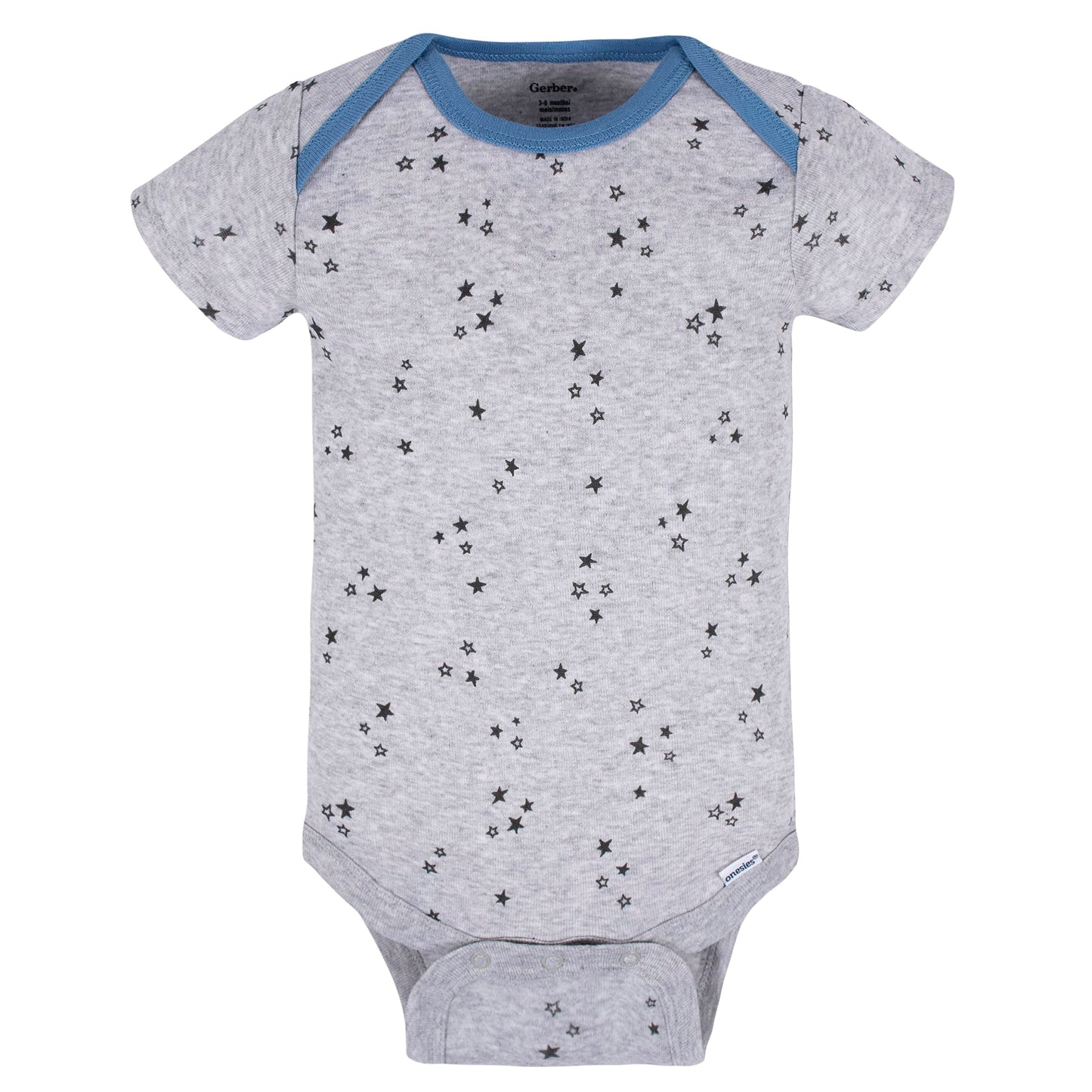 Gerber Baby Boy'S 8-Pack Short Sleeve Onesies Bodysuits, Space, 12 Months