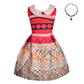 Lito Angels Little Girls Princess Costumes Adventure Outfit Halloween Costume Fancy Party Dress Up With Necklace Size 5-6