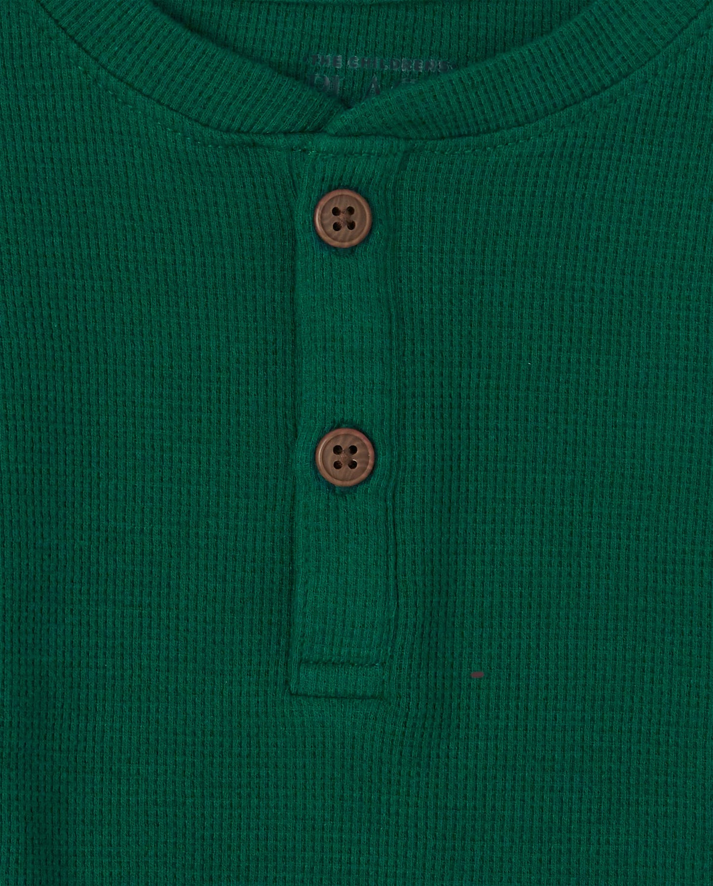 The Children'S Place Baby Toddler Boy Long Sleeve Thermal Henley Top, Spruceshad, 4T