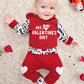 Baby Boy Valentines Day Outfit 3-6 Months My First Valentines Day Baby Boy Outfit Red Hoodie Love Pants Baby Valentines Day Gift