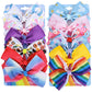 Eygla 12Pcs 5 Inch Hair Bows For Girls, Rainbow Grosgrain Ribbon Hair Bows Alligator Clips - 12 Multi Colors For Little Girls To