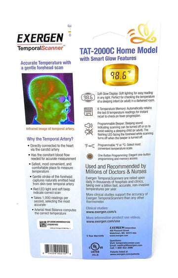Exergen Temporal Artery Thermometer Model# Tat-2000C