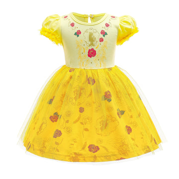 Dressy Daisy Princess Dress Up Clothes Halloween Fancy Party Tulle Skirt Summer Outfit For Toddler Girls Size 4T, Style 22