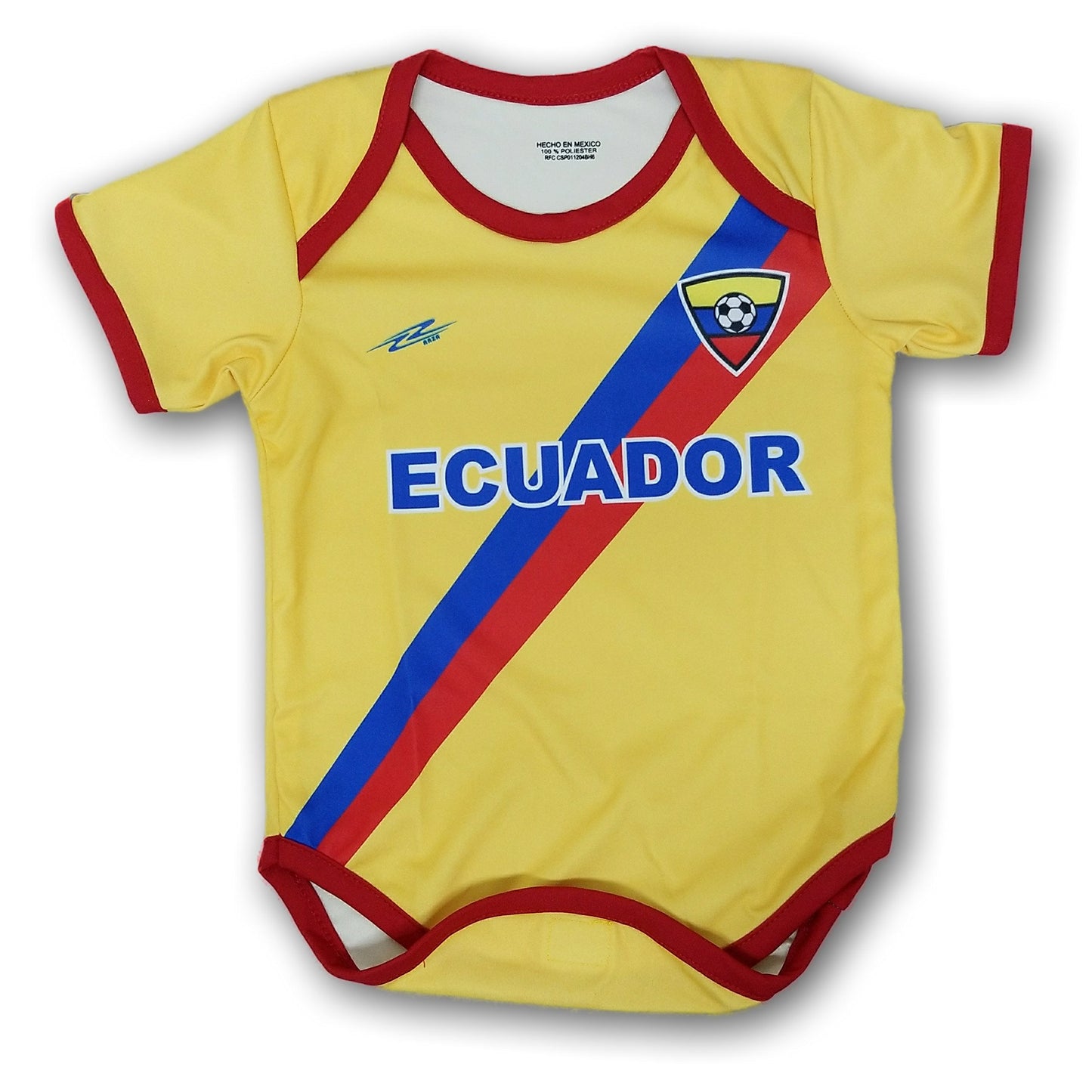 Arza Soccer Ecuador Soccer Baby Outfit Onesie Mameluco