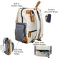 Cutie Carry Diaper Bag Backpack With Baby Pad Insulated Pocket Stroller Straps Wipe Dispenser Padded Shoulder Large Fashion Bags