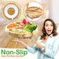 Nutrichef Round Bamboo Baby Plate, Star Plate