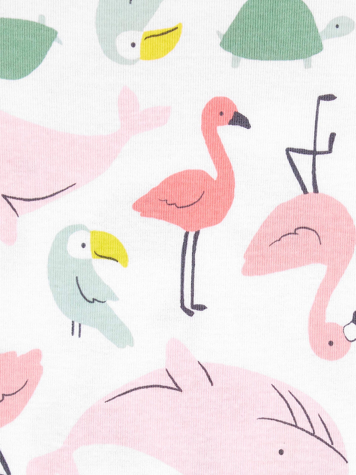 Simple Joys By Carter'S Baby Girls' Short-Sleeve Bodysuit, Pack Of 6, Multicolor/Birds/Fruit/Lemon/Turtle, 3-6 Months