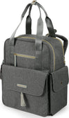 Dabney Lee Baby Harbour Expansion Backpack Diaper Bag, Grey