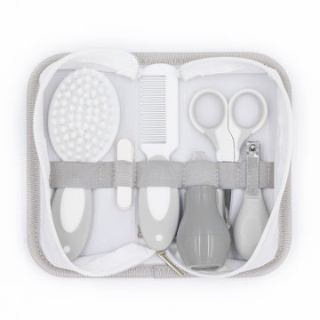 Bizzu Baby Grooming Kit, Includes Baby Brush, Baby Comb, Nail Files, Nail Clippers, Safety Scissors, And Nasal Aspirator With St