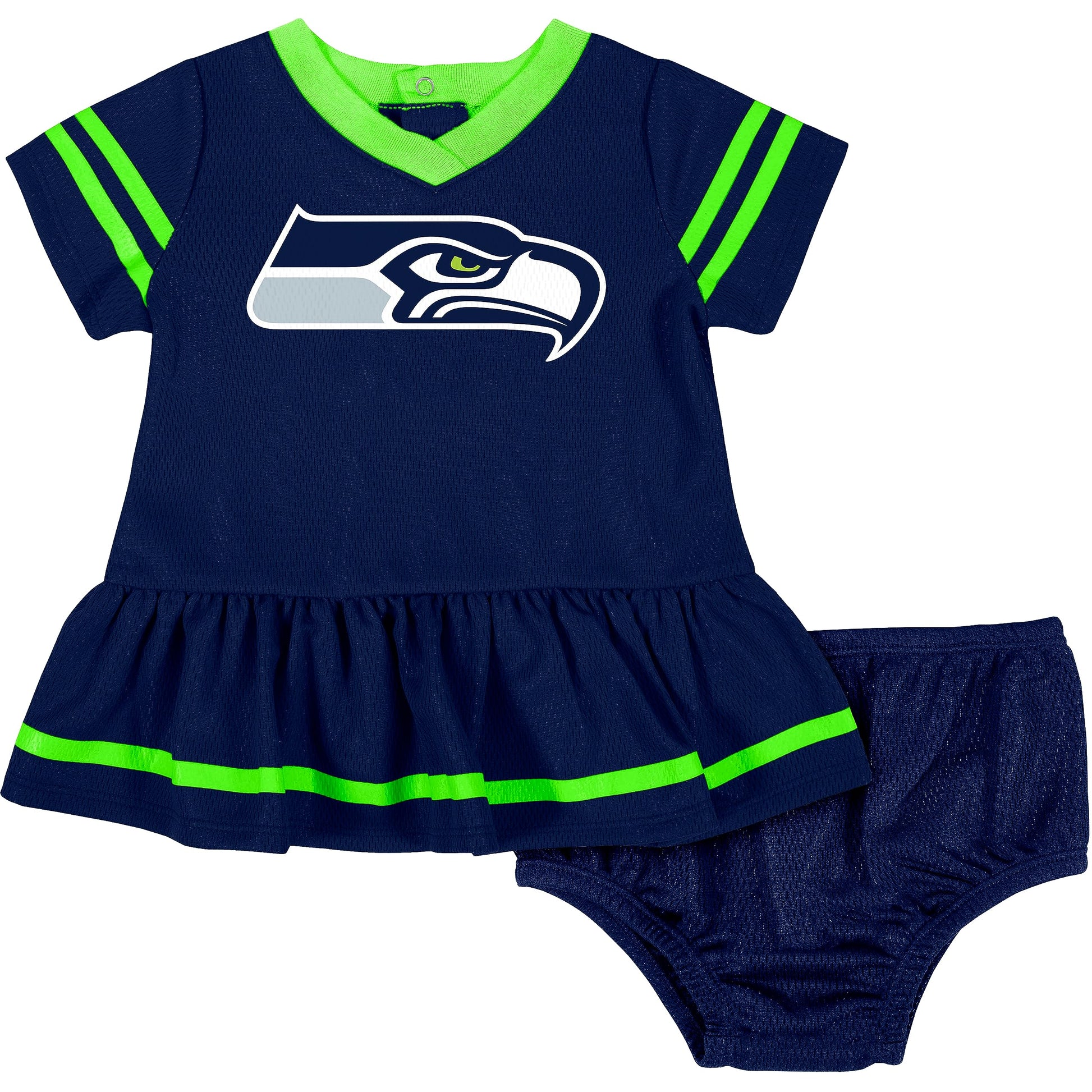 Gerber Baby Girls NFL Jersey Dress and Diaper Cover, Team Color, 3-6 Months