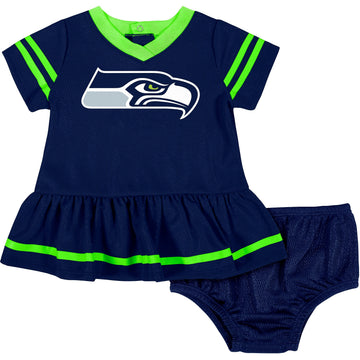 Gerber Baby Girls NFL Jersey Dress and Diaper Cover, Team Color, 3-6 Months