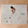 Nuby Reversible Baby Floor Mat - Foldable And Lightweight Baby Play Mat For Floor - Easy Storage And Travel - Gray Moon And Arro