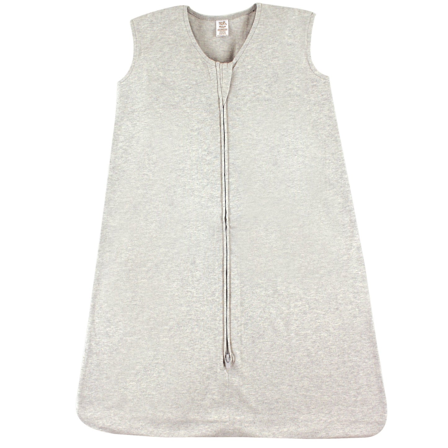 Touched by Nature Unisex Baby Organic Cotton Sleeveless Wearable Sleeping Bag, Sack, Blanket, Solid Heather Gray, 18-24 Months