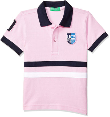 United Colors Of Benetton BabyBoyS Regular Polo Shirt (20P3096198Ini_Pink 0Y)