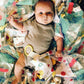 Baby Sensory, Security & Teething Closed Ribbon Tag Lovey Blanket with Minky Dot Fabric: 14   X18    (Firefighter)