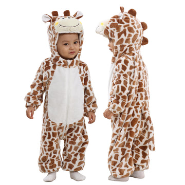 Tonwhar Kids' And Toddlers' Infant Tiger Dinosaur Animal Fancy Dress Costume Outfit Hooded Romper Jumpsuit (4-5T/Height:41'-46'