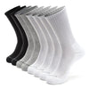 Monfoot Womens And Mens 8 Pack Athletic Cushioned Crew Socks Multicolor Medium
