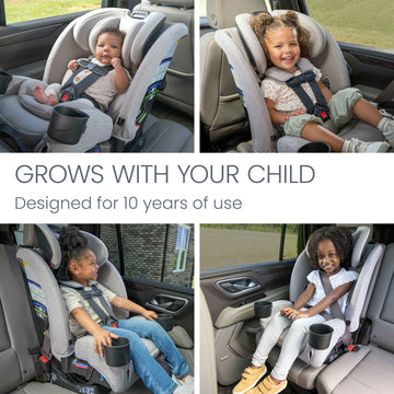 Britax One4Life Slim All-In-One Car Seat, 10 Years Of Use, 17.5    Spacesaver Design, Converts From Rear-Facing Infant Car Seat