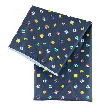 Bumkins Baby Splat Mat For Under High Chair, Nintendo Super Mario Waterproof Washable Cloth For Arts And Crafts, Playtime Mats F