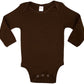 Earth Elements Baby Long Sleeve Bodysuit 0-3 Months Chocolate