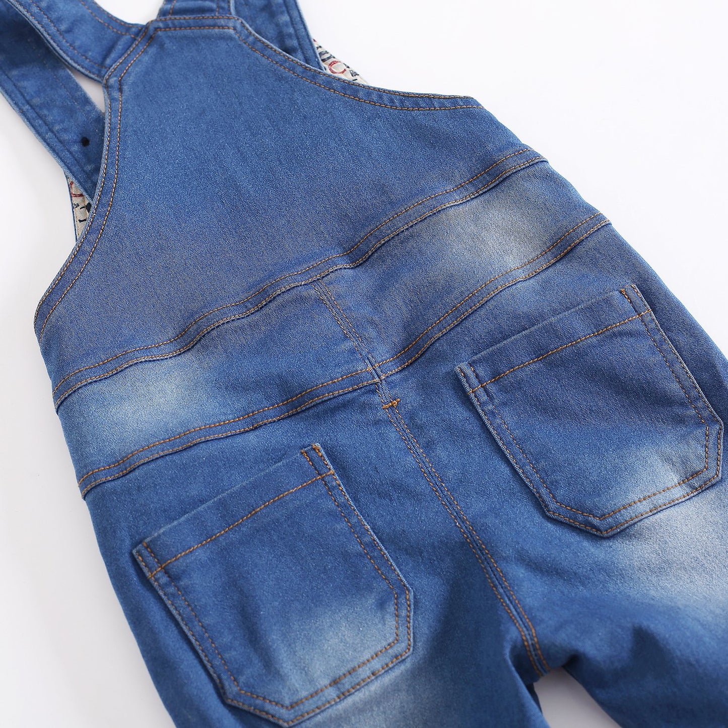 Kidscool Space Baby & Little Boys/Girls Denim Overalls,Jean Workwear,Light Blue,12-18 Months