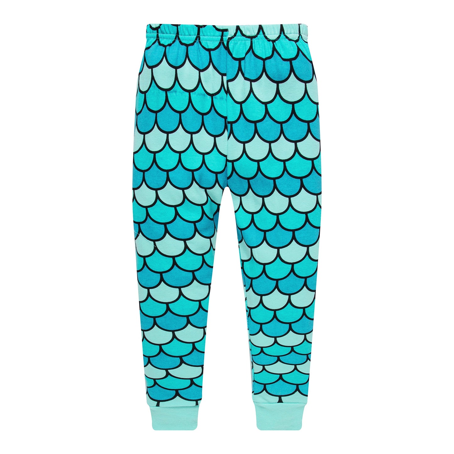 Popshion Little Girls Mermaid Pajamas Set Children Christmas Pjs 100% Cotton Sleepwear Size 2 To 7 Years(Mermaid-30 8T)