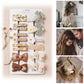 16 Pcs Hair Clips For Girls With Bows Butterfly Flower,2' Fully Lined Alligator Clips And Barrettes,Handmade Hair Accessories F