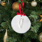 Pearhead Babyprints Babys First Handprint or Footprint Ornament Kit, Easy No-Bake DIY Clay Impression Kit, Christmas Baby Gift,