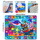 Quokka Baby Play Mat For Floor - Ocean Abc Rug For Kids Toddlers Infants - Extra Thick Large Padded Non-Slip Nursery Rug For Bab